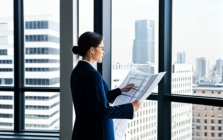 **

"A professional architect, fully clothed in a stylish yet modest business casual outfit, reviewing blueprints in a brightly lit, modern architectural office. Large windows offer a view of a bustling cityscape. The scene is safe for work, appropriate content, professional, perfect anatomy, correct proportions, well-formed hands, proper finger count, natural body proportions, high-resolution, detailed textures."

**