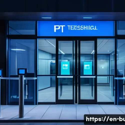 건물 방범 시스템 비용 - A modern commercial building entrance equipped with a mix of fixed and PTZ high-resolution surveilla...